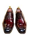 Shop_Artimen_Maroon Handcrafted Derby Brogues _at_Aza_Fashions