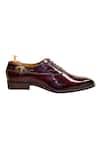 Artimen_Maroon Handcrafted Derby Brogues _at_Aza_Fashions