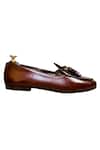 Artimen_Brown Plain Tassel Loafers _at_Aza_Fashions