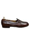 Artimen_Brown Woven Textured Loafers _at_Aza_Fashions