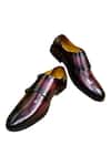 Buy_Artimen_Maroon Double Strap Monk Shoes  _at_Aza_Fashions