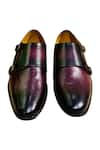 Shop_Artimen_Maroon Double Strap Monk Shoes  _at_Aza_Fashions