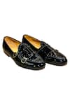 Artimen_Black Double Strap Monk Shoes  _Online_at_Aza_Fashions