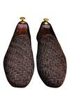 Shop_Artimen_Brown Woven Textured Loafers  _at_Aza_Fashions