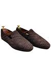 Artimen_Brown Woven Textured Loafers  _Online_at_Aza_Fashions