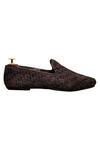 Artimen_Brown Woven Textured Loafers  _at_Aza_Fashions