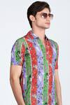 Shivan & Narresh_Multi Color Jersey Printed Shirt _Online_at_Aza_Fashions