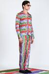 Buy_Shivan & Narresh_Multi Color Stone Crepe Printed Pant Set _at_Aza_Fashions