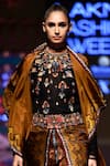 Rajdeep Ranawat_Yellow Silk Printed Jacket _Online_at_Aza_Fashions