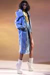 Abhishek Sharma_Blue Denim Hoodie Jacket_Online_at_Aza_Fashions