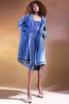 Buy_Abhishek Sharma_Blue Denim Hoodie Jacket  _at_Aza_Fashions