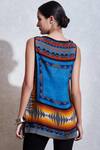 Shop_Ritu Kumar_Multi Color Rayon Round Printed Short Tunic_at_Aza_Fashions
