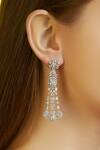 Buy_Just Shradhas_Silver Plated Crystal Dangler Earrings_at_Aza_Fashions