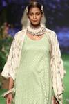 Pooja Shroff_Green Chanderi Tunic_Online_at_Aza_Fashions