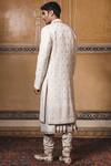 Shop Tarun Tahiliani White Silk Georgette Chikankari Embroidered Sherwani Set at Aza Fashions Shop_Tarun Tahiliani_White Silk Georgette Chikankari Embroidered Sherwani Set _at_Aza_Fashions
