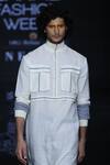 Anurag Gupta_White Zipper Front Kurta Set _Online_at_Aza_Fashions