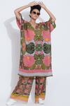 Buy_Aartivijay Gupta_Green Printed Tunic_Online_at_Aza_Fashions