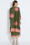 Shop_Aartivijay Gupta_Green Cotton Printed Skirt_at_Aza_Fashions