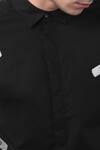 Buy_Noonoo_Black Cotton Poplin Embellished Shirt _Online_at_Aza_Fashions