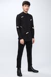 Buy_Noonoo_Black Cotton Poplin Embellished Shirt _at_Aza_Fashions