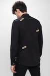 Shop_Noonoo_Black Cotton Poplin Embellished Shirt _at_Aza_Fashions