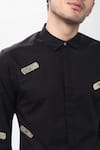 Buy_Noonoo_Black Cotton Poplin Embellished Shirt _Online_at_Aza_Fashions