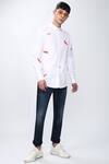 Buy_Noonoo_White Cotton Poplin Embellished Shirt _at_Aza_Fashions