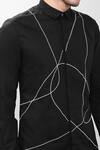 Noonoo_Black Cotton Poplin Embroidered Shirt_Online_at_Aza_Fashions