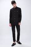Buy_Noonoo_Black Cotton Poplin Embroidered Shirt _at_Aza_Fashions