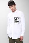 Shop_Noonoo_White 100% Cotton Slim Fit Shirt_at_Aza_Fashions