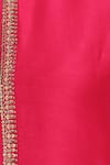 Label Earthen_Pink Silk Chanderi Kurta Gharara Set For Kids_at_Aza_Fashions