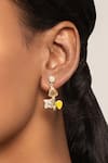 Buy_Confluence_Multi Color Swarovski Crystals Drop Earrings_at_Aza_Fashions