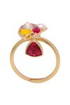 Buy_Confluence_Multi Color Swarovski Crystals Ring_at_Aza_Fashions