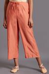 Shop_Shades Of India_Pink Silk Cotton Straight Pants_at_Aza_Fashions