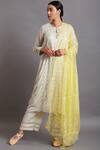 Buy_Shades Of India_Yellow Silk Dupatta_at_Aza_Fashions