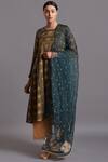 Buy_Shades Of India_Green Silk Dupatta_at_Aza_Fashions