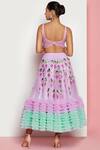 Shop_Papa Dont Preach_Purple Tulle Ruffle Skirt Set_at_Aza_Fashions
