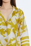 Aartivijay Gupta_Green Silk Printed Shirt_at_Aza_Fashions