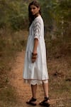 Payal Pratap_White Cotton Silk Round Short Tunic  _Online_at_Aza_Fashions