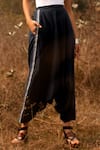 Payal Pratap_Blue Cotton Draped Pant  _Online_at_Aza_Fashions