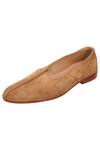 Buy_Sko_Brown Suede Mojris _Online_at_Aza_Fashions
