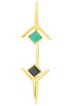 Buy_Varnika Arora_Gold Plated Stones Geometric Bracelet_at_Aza_Fashions