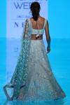 Shop_Mishru_Blue Tulle Embellished Lehenga Set_at_Aza_Fashions