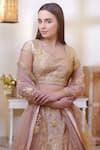 Shop_Shyam Narayan Prasad_Pink Silk Embellished Lehenga Set _Online_at_Aza_Fashions
