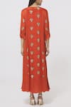 Shop_Rriso_Orange Embellished Maxi Dress With Inner  _at_Aza_Fashions