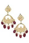 ChhavI'S Jewels_Gold Plated Beads, Stones Kundan Layered Necklace Set _Online_at_Aza_Fashions