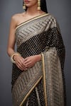 Buy_RI.Ritu Kumar_Black Silk Satin Embroidered Saree _Online_at_Aza_Fashions