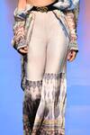 Shop_Rajdeep Ranawat_Grey Printed Flared Pants_at_Aza_Fashions