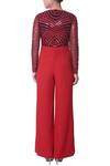 Shop_Platinoir_Red Heavy Crepe Embellished Jumpsuit_at_Aza_Fashions