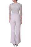 Shop_Platinoir_Grey Heavy Crepe Embellished Jumpsuit_at_Aza_Fashions